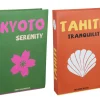 SET 2 FAUX LIVRES 27X17X4CM KYOTO 27X17X4CM TAHITI