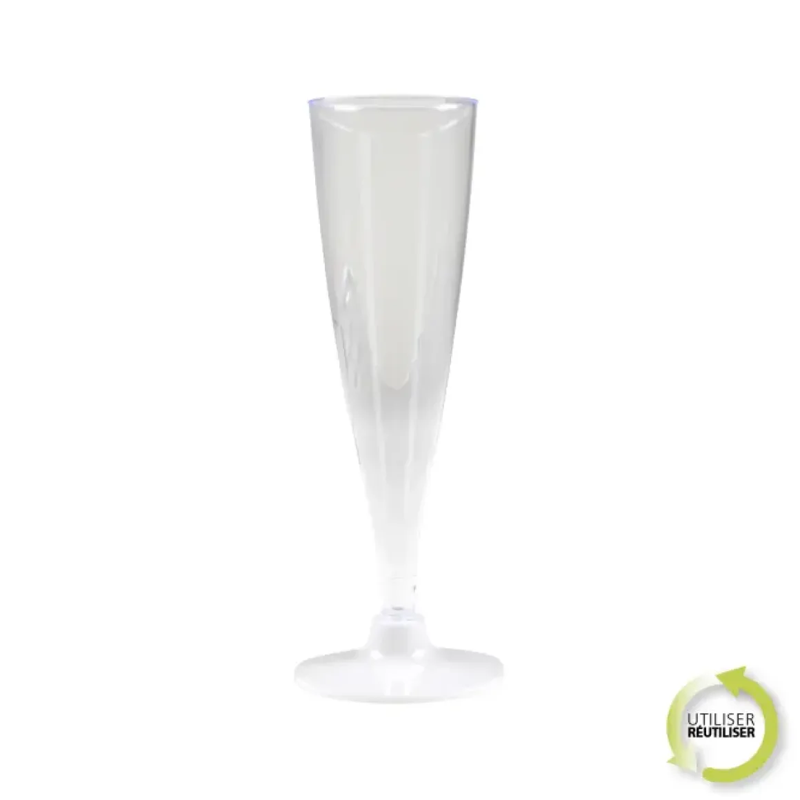 SET 6 FLUTES A CHAMPAGNE 14CL BLANC