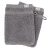 SET 2 GANTS TOILETTE 15X21CM COTON GRIS
