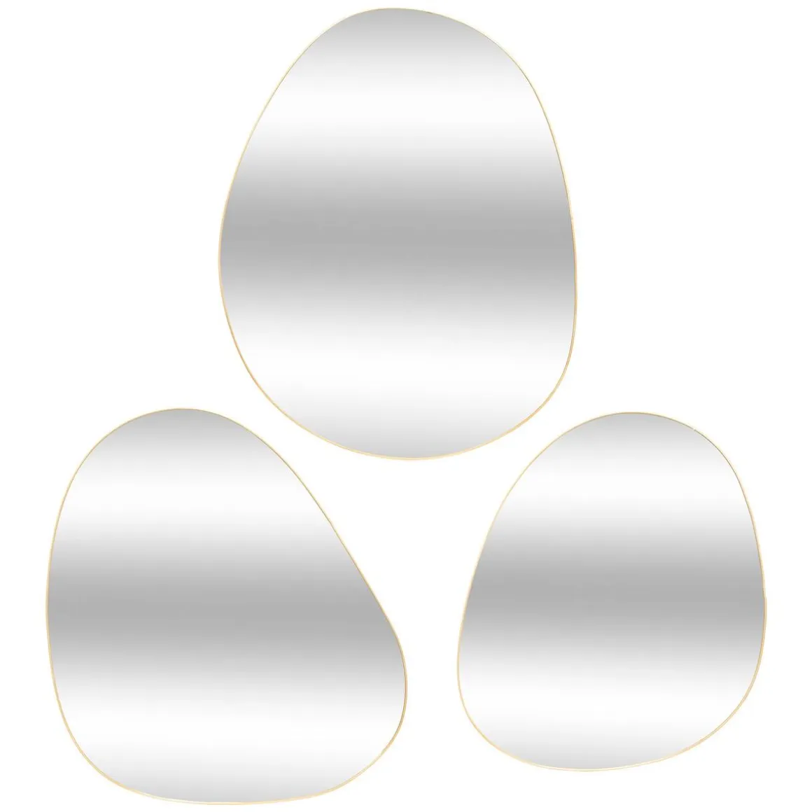 SET 3 MIROIRS METAL ORGA LIDA