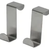 SET 2 PETITES PATERES ACIER INOXYDABLE A SUSPENDRE   CHROME