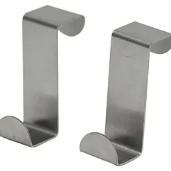 SET 2 PETITES PATERES ACIER INOXYDABLE A SUSPENDRE   CHROME