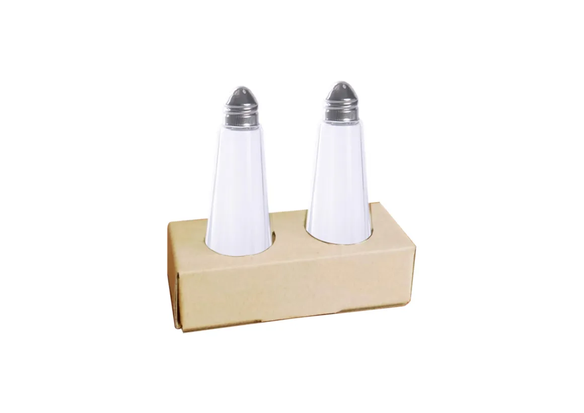 SET SALIERE POIVRIERE VERRE ET INOX
