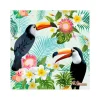 SET 20 SERVIETTES COCKTAIL 3 PLIS 25X25CM BIRDS