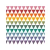 SET 20 SERVIETTES COCKTAIL 3 PLIS 25X25CM ARC GEO