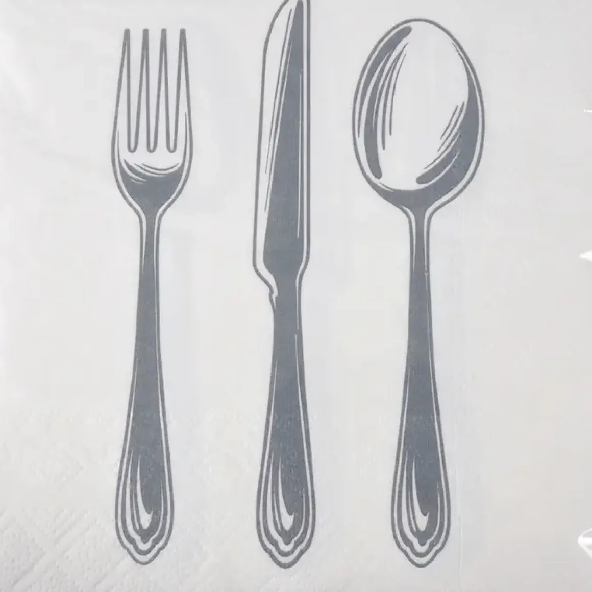 SET 20 SERVIETTES MENAGERE 33X33CM