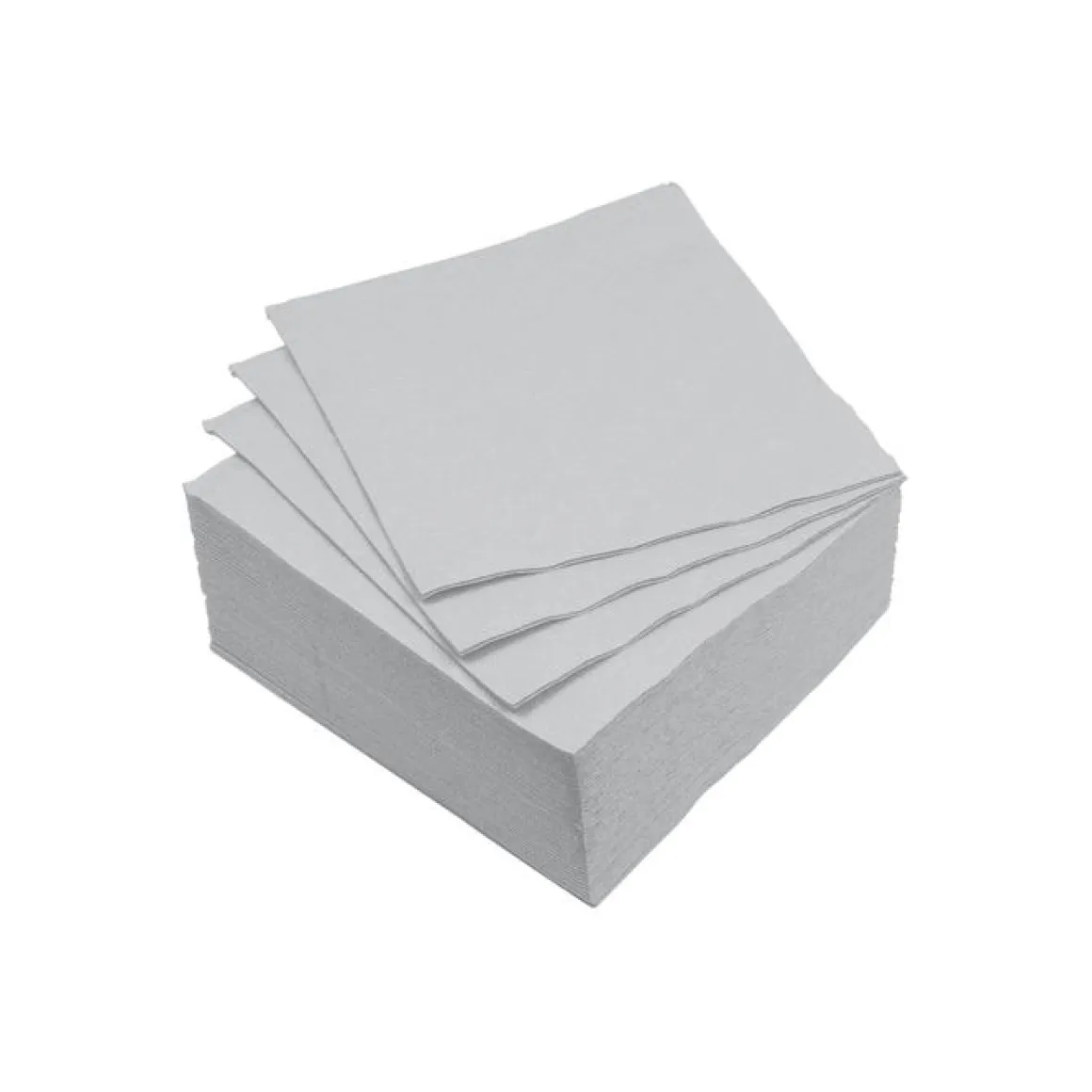 SET 40 SERVIETTES MICRO GRIS 25X25CM