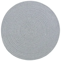 SET TABLE COTON GRIS D.38CM
