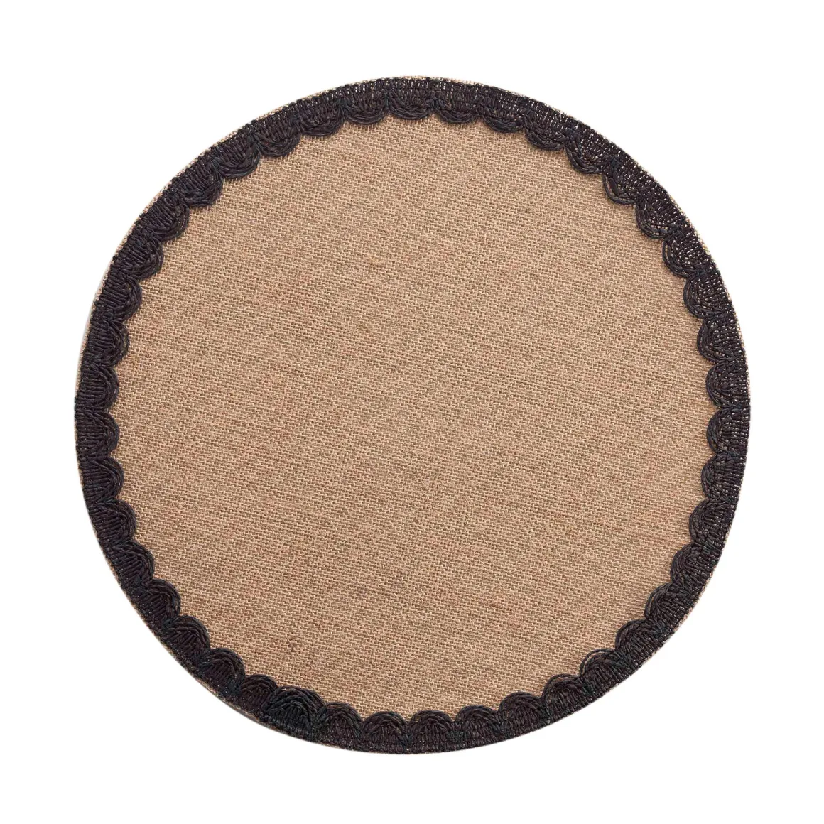 SET TABLE D.38CM JUTE UNI DARLA NOIR