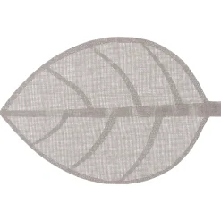 SET TABLE FEUILLE GRIS CLAIR 50X33CM