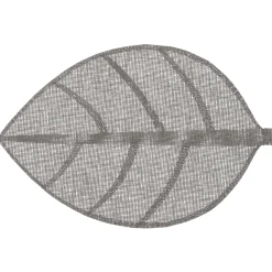 SET TABLE FEUILLE GRIS 50X33CM