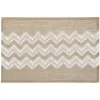 SET TABLE JUTE CHEVRON BLANC 45X30CM