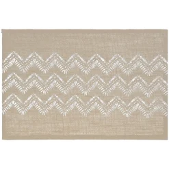 SET TABLE JUTE CHEVRON NOIR 45X30CM