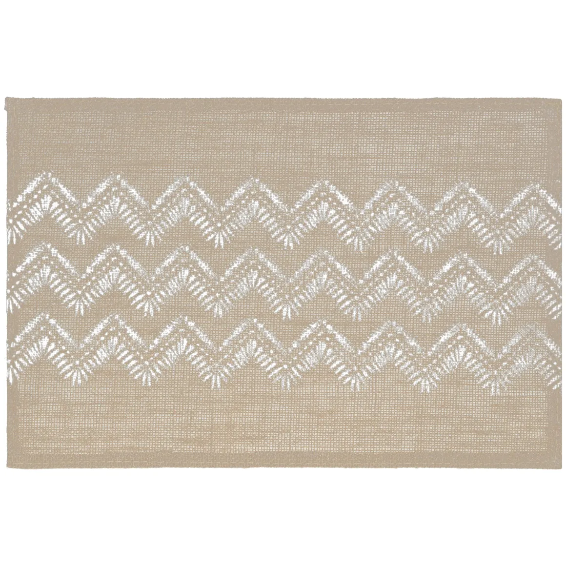 SET TABLE JUTE CHEVRON NOIR 45X30CM