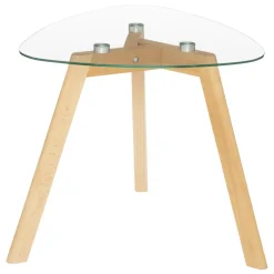 SET 2 TABLES GIGOGNES BOIS VERRE THALIE