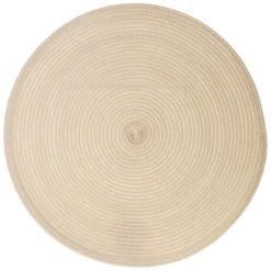 SET TABLE TRESSE ROND BEIGE