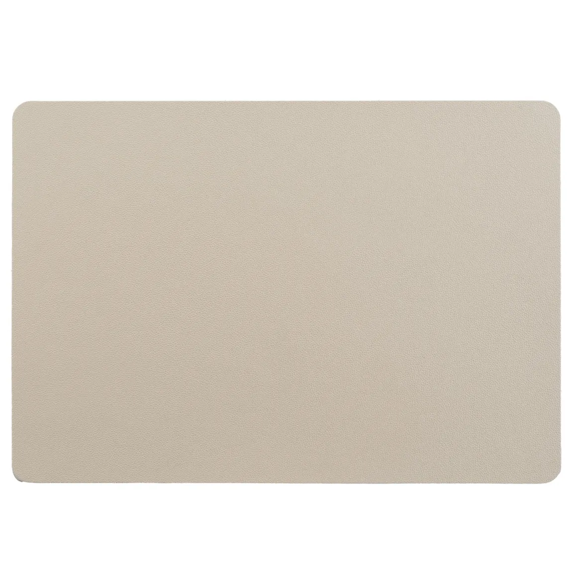 SET TABLE 30X43CM IMITATION CUIR BERGAME CREME