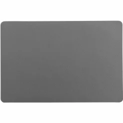 SET TABLE 30X43CM IMITATION CUIR BERGAME GRIS