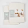 SET 2 TAIES 65X65CM GENEVIEVE LETHU PERCALE CREME