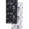 SET 2 TORCHONS CAPUCINE 50X70CM COTON NOIR