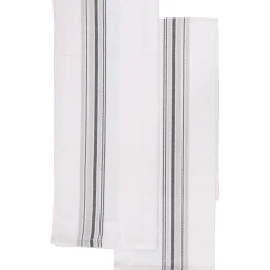 SET 2 TORCHONS GASTON 50X70CM COTON GRIS