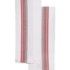 SET 2 TORCHONS GASTON 50X70CM COTON ROUGE