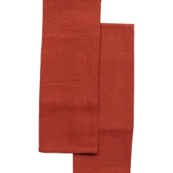 SET 2 TORCHONS JUSTIN 50X70CM COTON TERRACOTTA