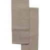 SET 2 TORCHONS JUSTIN 50X70CM COTON TAUPE