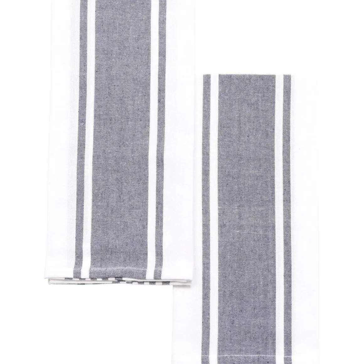 SET 2 TORCHONS LENA 50X70CM COTON POLYESTER BLEU