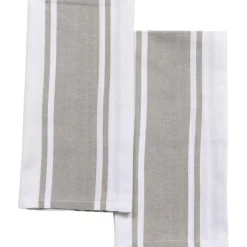 SET 2 TORCHONS LENA 50X70CM COTON POLYESTER BEIGE