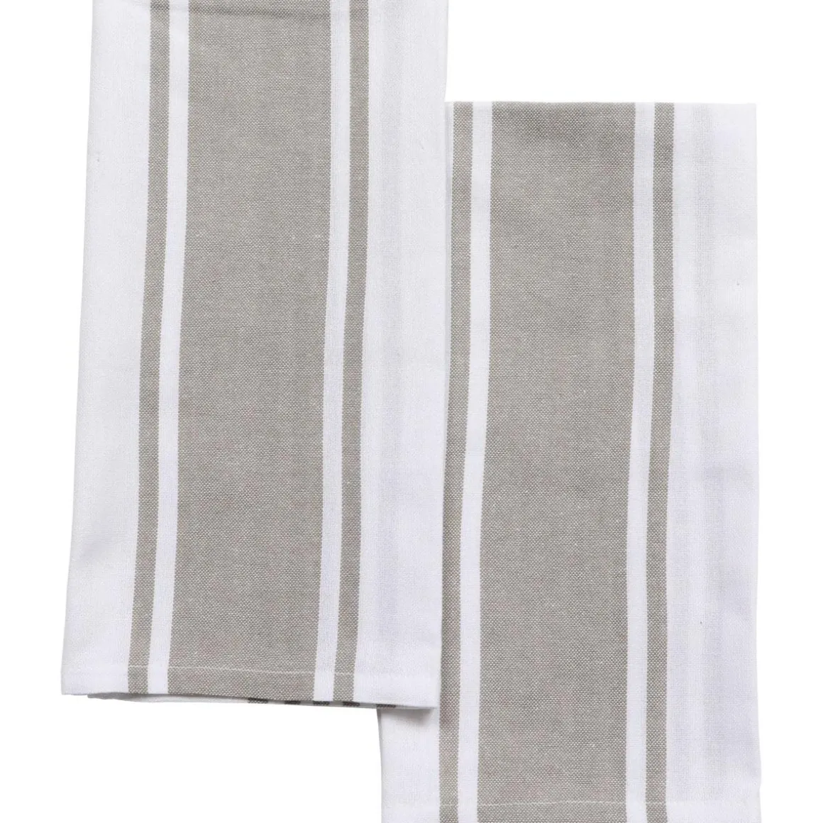 SET 2 TORCHONS LENA 50X70CM COTON POLYESTER BEIGE