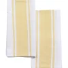 SET 2 TORCHONS LENA 50X70CM COTON POLYESTER JAUNE