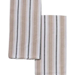 SET 2 TORCHONS LEON 40X60CM BEIGE