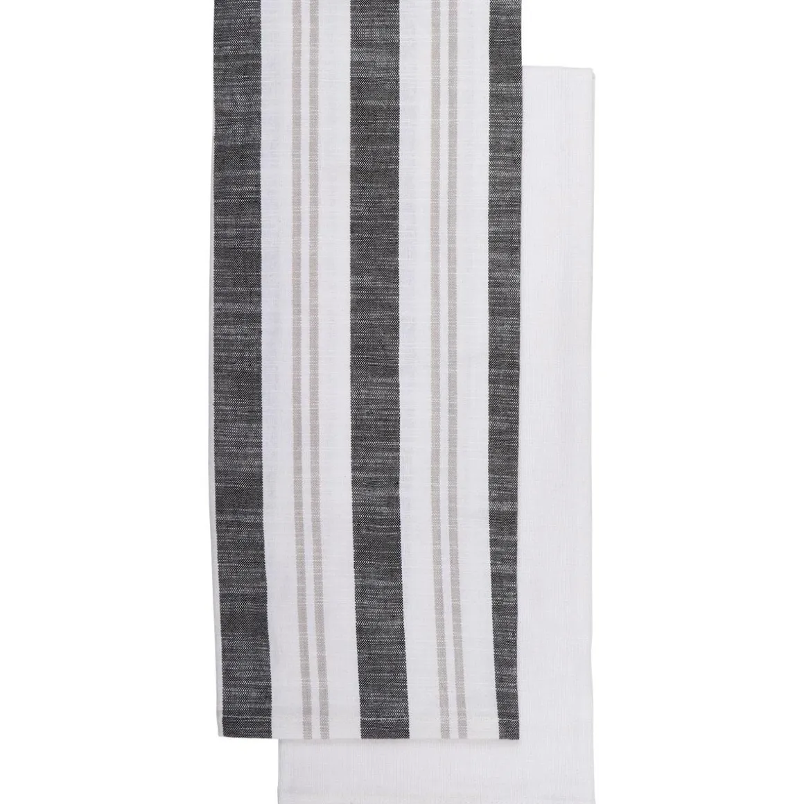 SET 2 TORCHONS LEWIS 50X70CM COTON NOIR