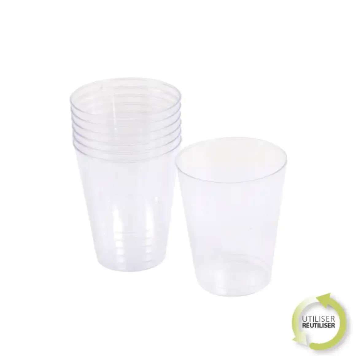 SET 6 VERRES A EAU 23CL TRANSPARENT