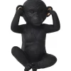 SINGE DE LA SAGESSE OUIE NOIR OR