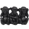 SINGES SAGESSE TRIO NOIR H.12.5CM