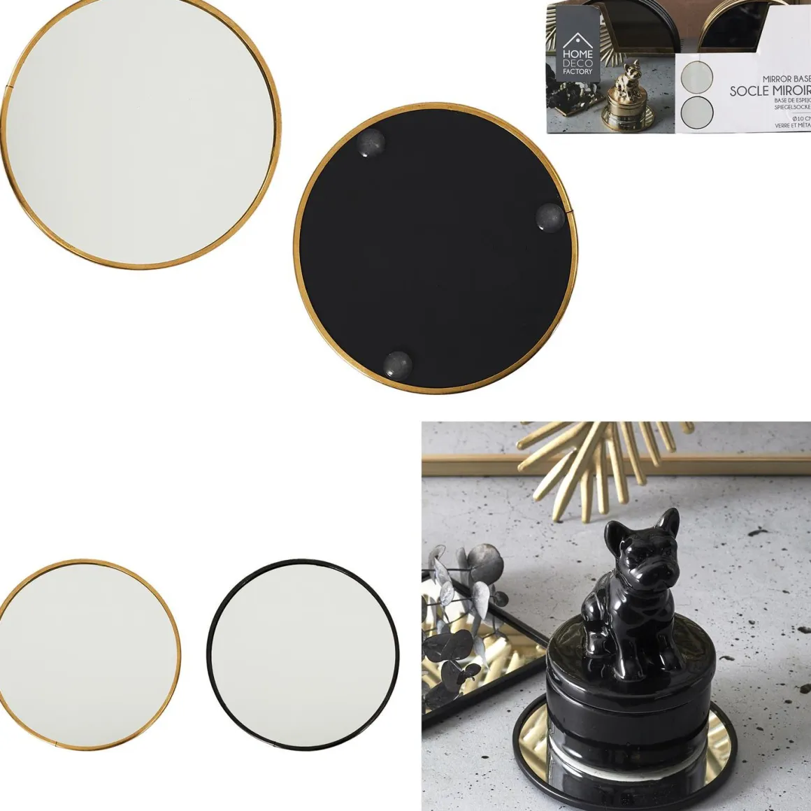 SOCLE MIROIR ROND D.10CM
