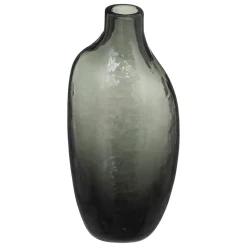 SOLIFLORE IRREGULIER VERRE GRIS H.20CM