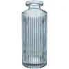 SOLIFLORE VAE VERRE STRIE VERT H.13.5CM X3 PIECES