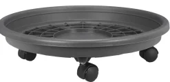SOUCOUPE ROULETTES D.31CM GRIS