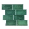 STICKER ADHESIF 30.5X25CM MURAL ZELLIGE VERT