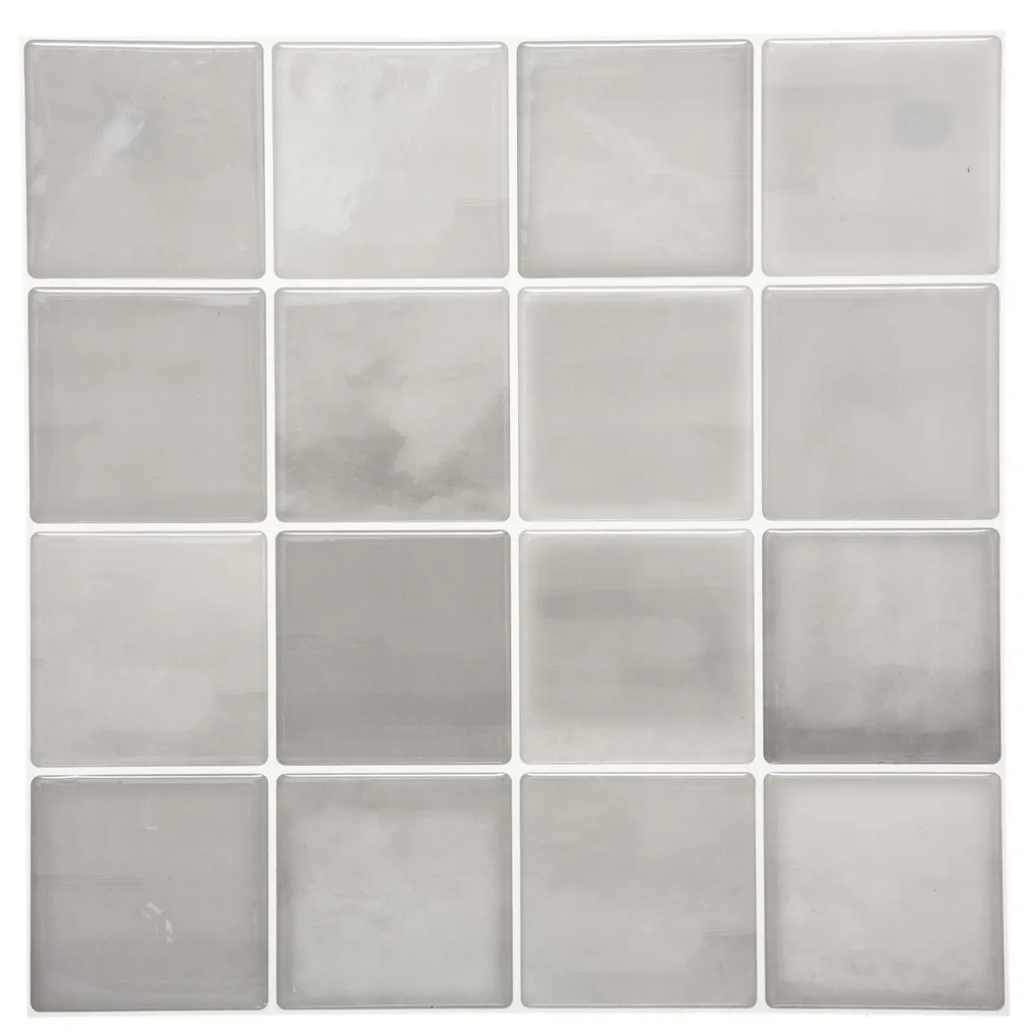 STICKER 16 CARREAUX GRIS D.30X30CM X2 PIECES