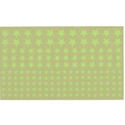 STICKER MURALE PHOSPHORESCENT ROND ET ETOILE