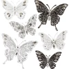 STICKER RELIEF PAPILLON X6 PIECES