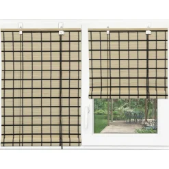 STORE ENROULEUR BAGUETTES BAMBOU 90X180CM NOIR
