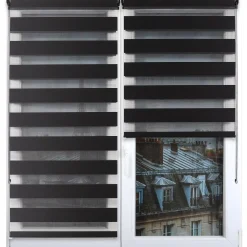 STORE ENROULEUR LUMIERE NUIT 120X180CM NOIR