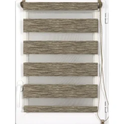 STORE ENROULEUR LUMIERE NUIT 60X180CM CHINE MARRON OR