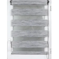 STORE ENROULEUR LUMIERE NUIT 75X150CM GRIS CHINE