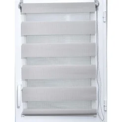 STORE ENROULEUR LUMIERE NUIT 45X180CM  GRIS CLAIR